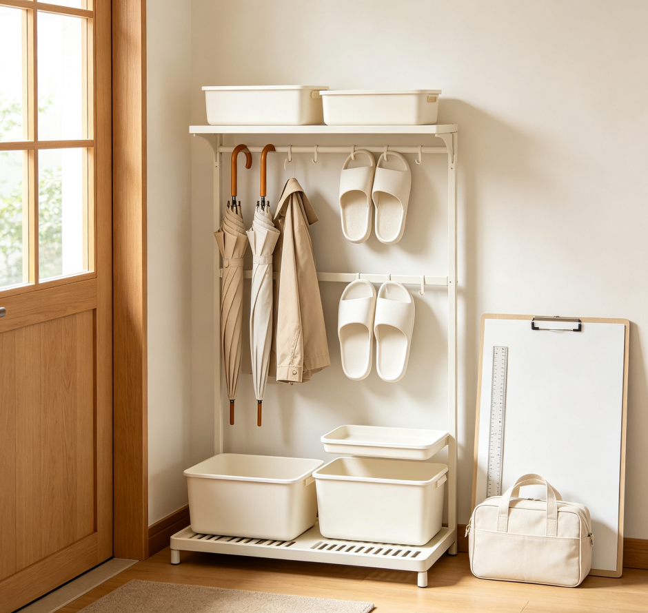 Rain Gear Drying & Storage Rack