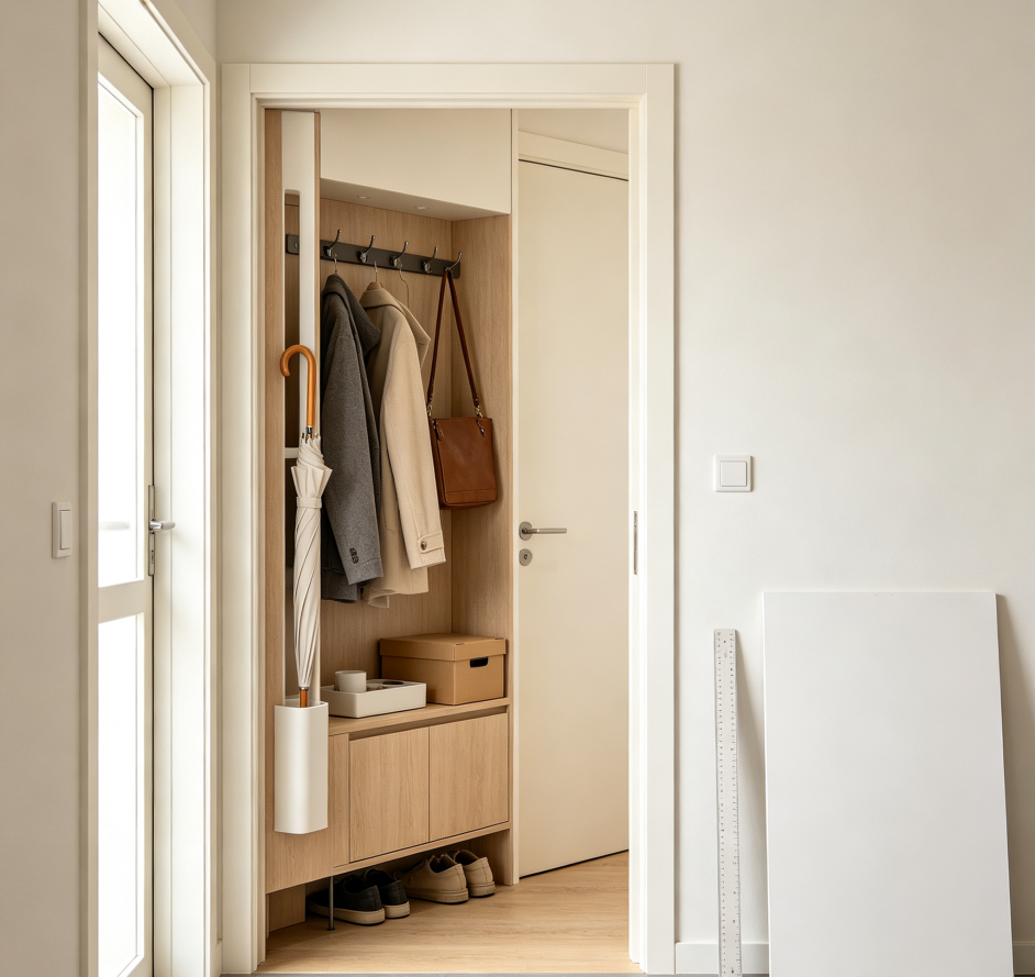 Behind-the-Door Space Utilization Plan