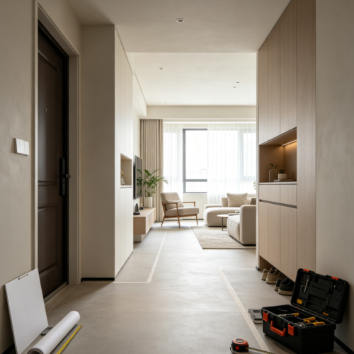 Optimized Entryway Circulation Plan
