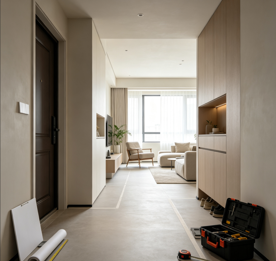 Optimized Entryway Circulation Plan