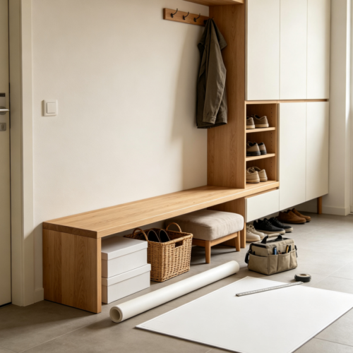 Multifunctional Shoe-Changing Bench