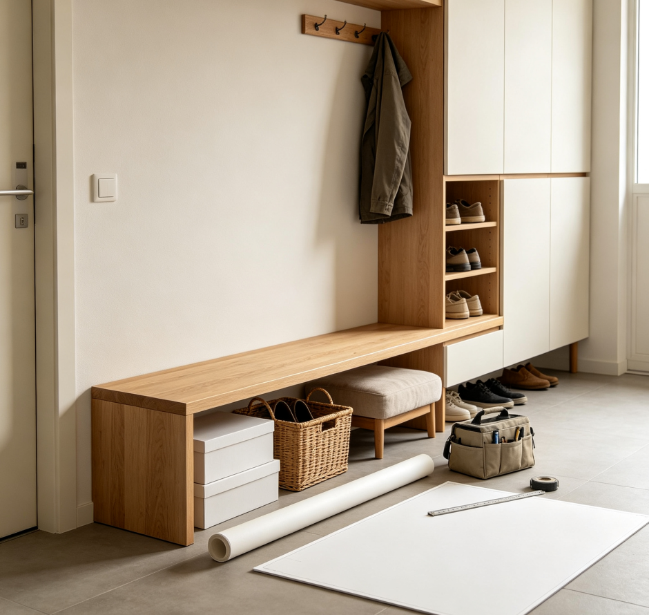 Multifunctional Shoe-Changing Bench
